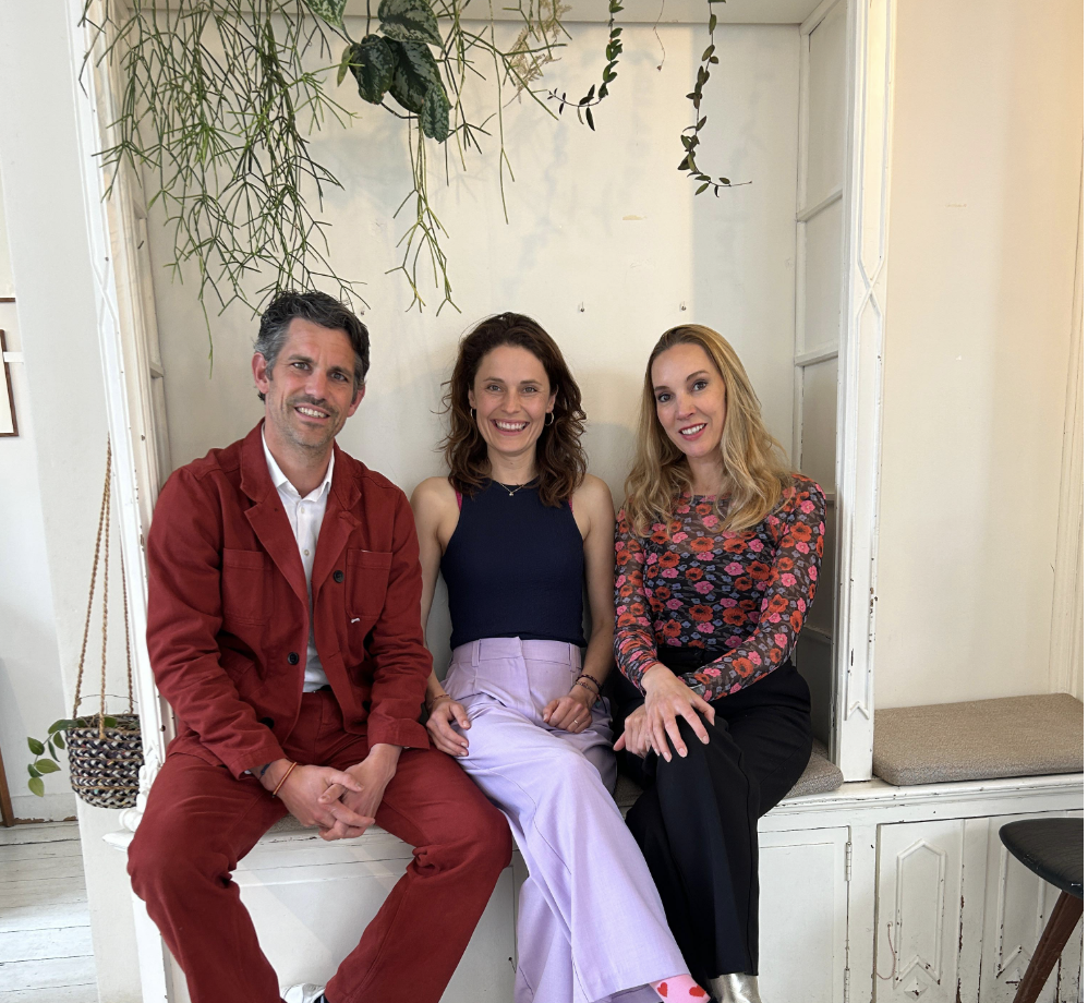 Pillow Talks team: Tila Pronk, Joris van Meel en Michelle Veugelers